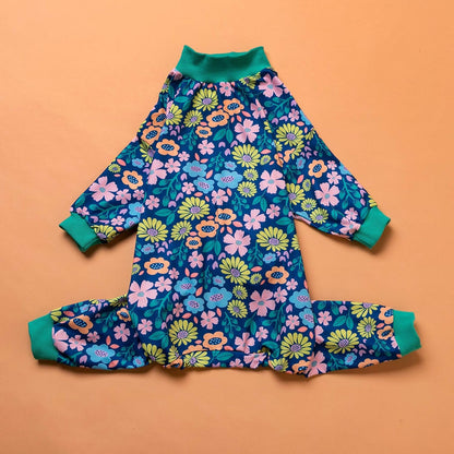 Onsie for Dog after Surgery Big Dogs, Big Dog Clothes, Post Surgery Onesie, Lightweight Fabric Pitbull Dog Pullover Pajamas, Puppy Pajamas, Pitbull Clothes, Blue Green L