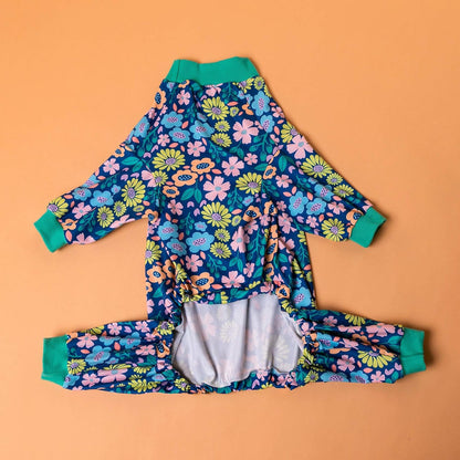 Onsie for Dog after Surgery Big Dogs, Big Dog Clothes, Post Surgery Onesie, Lightweight Fabric Pitbull Dog Pullover Pajamas, Puppy Pajamas, Pitbull Clothes, Blue Green L